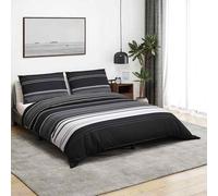 Set Copripiumino Nero e Bianco 200x220 cm in Cotone