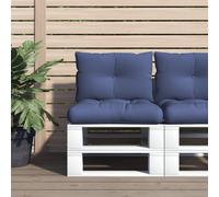 vidaXL Set Cuscini per Pallet Blu Marino 60x38x13 cm in Tessuto