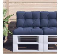 vidaXL Set Cuscini per Pallet Blu Marino 60x40x12 cm in Tessuto