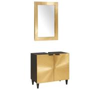 vidaXL Set da bagno moderno e di lusso per decorare casa, arredamento elegante, design contemporaneo, risparmio di spazio