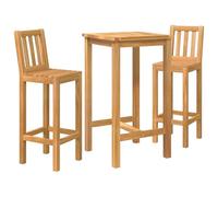 vidaXL Set da bar all'aperto, 3 pezzi, non trattato,