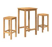 vidaXL Set da bar all'aperto, 3 pezzi, non trattato,