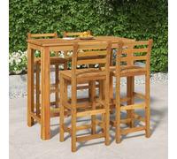 vidaXL Set da Bar da Giardino 5 pz in Legno Massello di Acacia