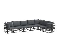 vidaXL Set da Esterno : Mobili modulari per Giardini e patii, adattabili per Il Tuo terrazzo - Ideali per un'area Lounge Relax organizzata in sezioni