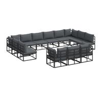 vidaXL Set da Esterno - Mobili Modulari per Giardino, Lounge su Terrazza e Disposizione per Patio. Resistente all'Acqua, Perfetto per Rilassarsi all'aperto e Personalizzabile Come Vuoi.
