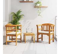 vidaXL Set da giardino con divano a rosa con cuscino 3 pcs