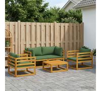 vidaXL Set da giardino modulare 5 pezzi Naturale
