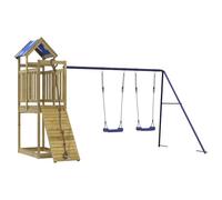 vidaXL Set da Gioco da Esterno in Legno di Pino Impregnato, Set da Gioco, playset, Parco Giochi da Giardino, Set da Gioco in Legno