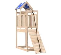 vidaXL Set da Gioco da Esterno in Legno Massello di Pino, Set da Gioco, Set da Gioco in Legno, casetta con Scivolo, playset, Set da Gioco da Giardino