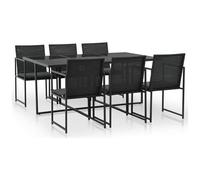 VIDAXL - Set Da Pranzo Da Giardino 13 Pz In Polirattan Nero