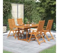 vidaXL Set da Pranzo da Giardino 5 pz 150-200 cm