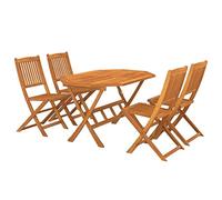 vidaXL Set da Pranzo da Giardino 5 pz in Legno Massello di Acacia