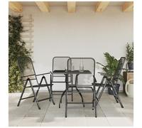 VIDAXL - Set Da Pranzo Da Giardino 5pz Antracite In Rete Metallica