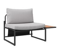 vidaXL Set da Pranzo da Giardino da 2 Pezzi con Sedia Singola e Cuscini Grigio Chiaro