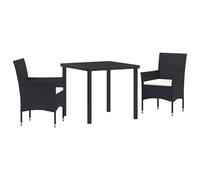vidaXL Set da Pranzo Giardino 5 Pezzi Marrone Polyrattan