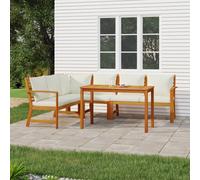 vidaXL Set da Pranzo Giardino 5pz con Cuscini Legno Massello di Acacia