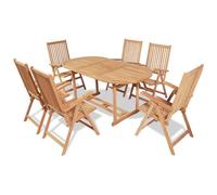 VIDAXL - Set da Pranzo per Esterni 7 pz in Legno di Teak