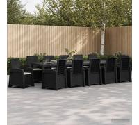 vidaXL Set da Pranzo per Giardino 14 pz Antracite e Grigio chiaro
