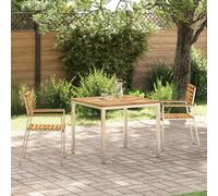 vidaXL Set da Pranzo per Giardino 3 pcs Legno di Acacia Massello