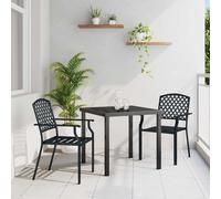 vidaXL Set da Pranzo per Giardino 3 pz Antracite