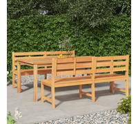 vidaXL Set da Pranzo per Giardino 3 pz in Legno Massello di Teak