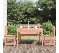vidaXL Set da Pranzo per Giardino 4 pz in Legno Massello di Douglas