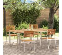 vidaXL Set da Pranzo per Giardino 5 pcs