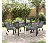 vidaXL Set da Pranzo per Giardino 5 pcs Antracite