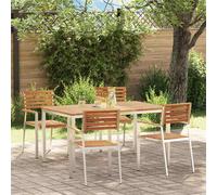 vidaXL Set da Pranzo per Giardino 5 pcs Legno di Acacia Massello