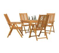 vidaXL Set da Pranzo da Giardino 5 Pezzi in Legno Massello di Acacia