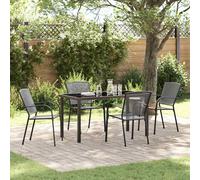 vidaXL Set da Pranzo per Giardino 5 pz Antracite