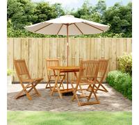 vidaXL Set da Pranzo per Giardino 5 pz in Legno Massello di Acacia