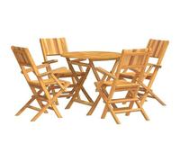 VIDAXL - Set Da Pranzo Per Giardino 5 Pz In Legno Massello Di Teak
