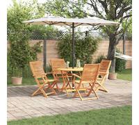 Set da Pranzo per Giardino 5 pcs Marrone