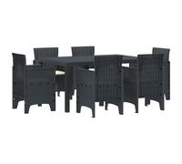 SET TAVOLO E SEDIE VIDAXL da pranzo da giardino, Rattan polietilene, 73x150x100 cm