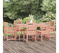 vidaXL Set da Pranzo per Giardino 7 pz in Legno Massello di Douglas