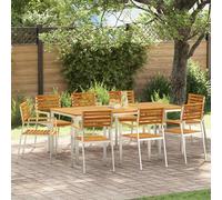 vidaXL Set da Pranzo per Giardino 9 pcs