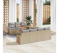 vidaXL Set da Pranzo per Giardino Beige e grigio 100 x 55 x 73 cm