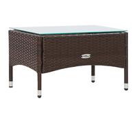 vidaXL Set da salotto da giardino 4 pezzi con cuscini in rattan marrone