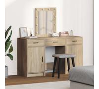vidaXL Set da Toeletta 3 Pezzi con LED in Rovere Sonoma in Legno Ingegnerizzato