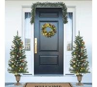 vidaXL Set Decorazioni di Natale per Porte 4 pz in PVC