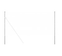 vidaXL Set di 12 Pali da Esterno, 180 cm in Acciaio galvanizzato Resistente alla ruggine. Facili da installare e ottimi per supportare recinzioni. Finitura Verniciata a Polvere. Design Universale PE