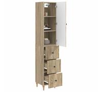 vidaXL Set di 2 armadi 33 x 34,5 x 90 cm, in legno di ingegneria, mobili comodi, sedili adattabili, tavolo regolabile, modulare e funzionale, per interni o esterni