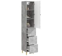 vidaXL Set di 2 armadi 33 x 34,5 x 90 cm, in legno ingegneristico, set di mobili moderni, decorazione contemporanea, sedie versatili, salvaspazio, interni ed esterni