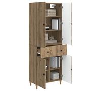 vidaXL Set di 2 armadi 66 x 34,5 x 90 cm, in legno di ingegneria, set di mobili elegante, sedie modulari moderne, design chic per soggiorno, sala da pranzo, funzionale, tutto geniale