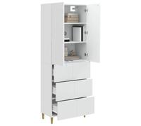 vidaXL Set di 2 armadi 66 x 34,5 x 90 cm in legno ingegneristico, set regolabile, mobili modulari, comodo, flessibile, stile per risparmiare spazio nella tua stanza