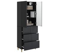vidaXL Set di 2 armadi 66 x 34,5 x 90 cm in legno ingegneristico, set regolabile, mobili modulari, comodo, flessibile, stile per risparmiare spazio nella tua stanza