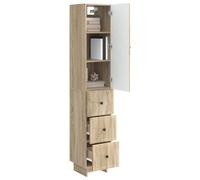 vidaXL Set di 2 armadi da 33 x 34,5 x 90 cm, in legno ingegneristico, set funzionale di mobili per interni, elegante arredo per esterni, salvaspazio, design versatile