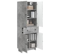 vidaXL Set di 2 armadi da 66 x 34,5 x 90 cm, in legno ingegneristico, set di mobili da giardino chic, sala da pranzo compatta, relax versatile per piccoli spazi e balconi