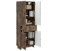 vidaXL Set di 2 armadi da 66 x 34,5 x 90 cm, in legno ingegneristico, set di mobili da giardino chic, sala da pranzo compatta, relax versatile per piccoli spazi e balconi